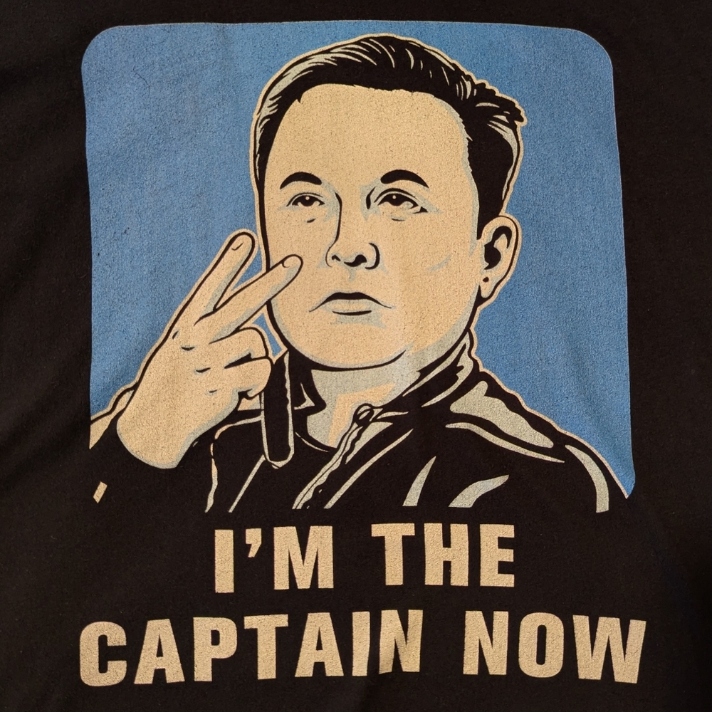 The Chive "I'm The Captain Now" Elon Musk T-shirt